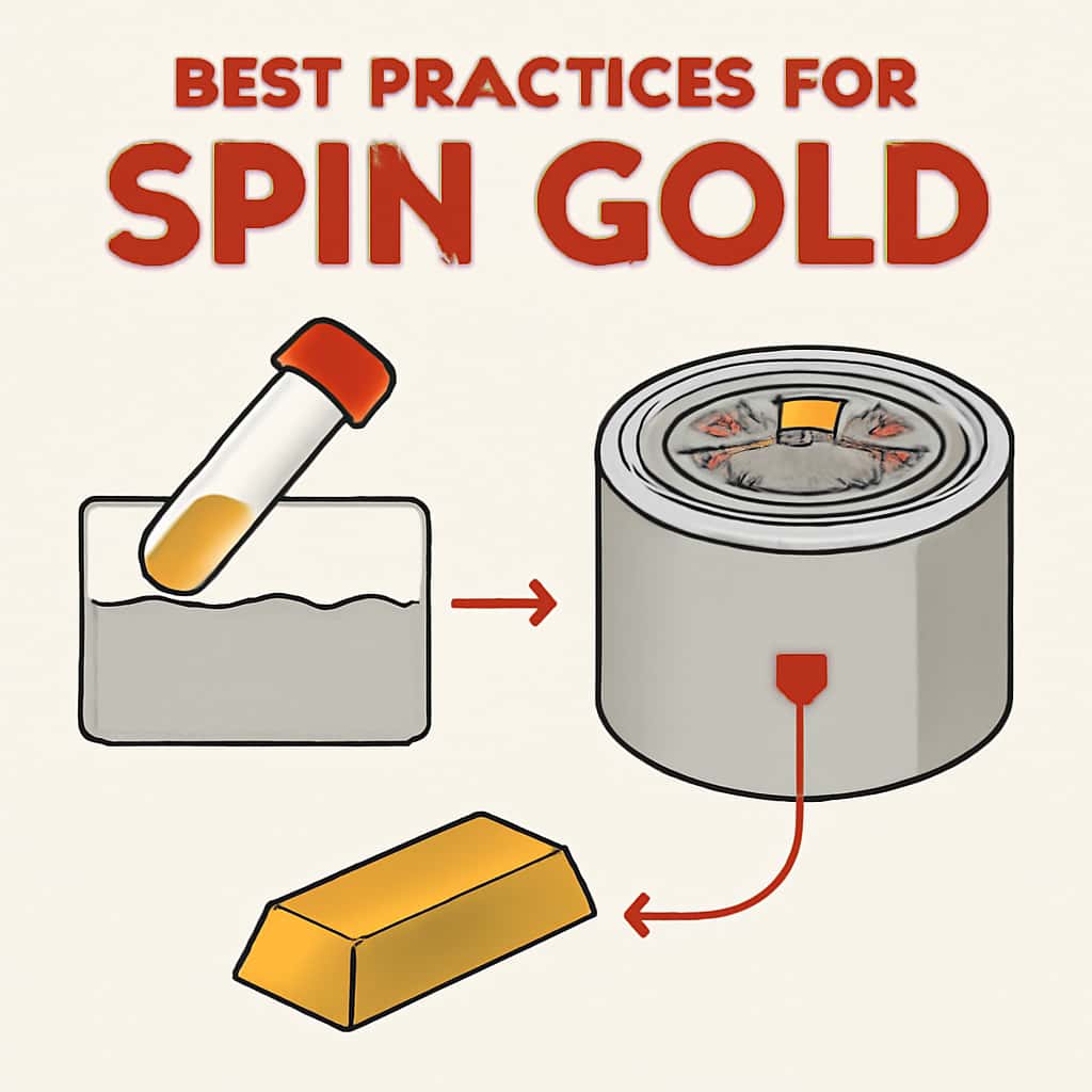 An educational diagram showcasing best practices for using Spin Gold.