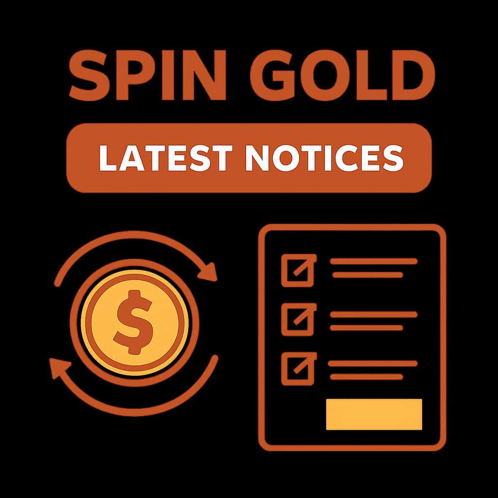 Illustration explaining Spin Gold notices.