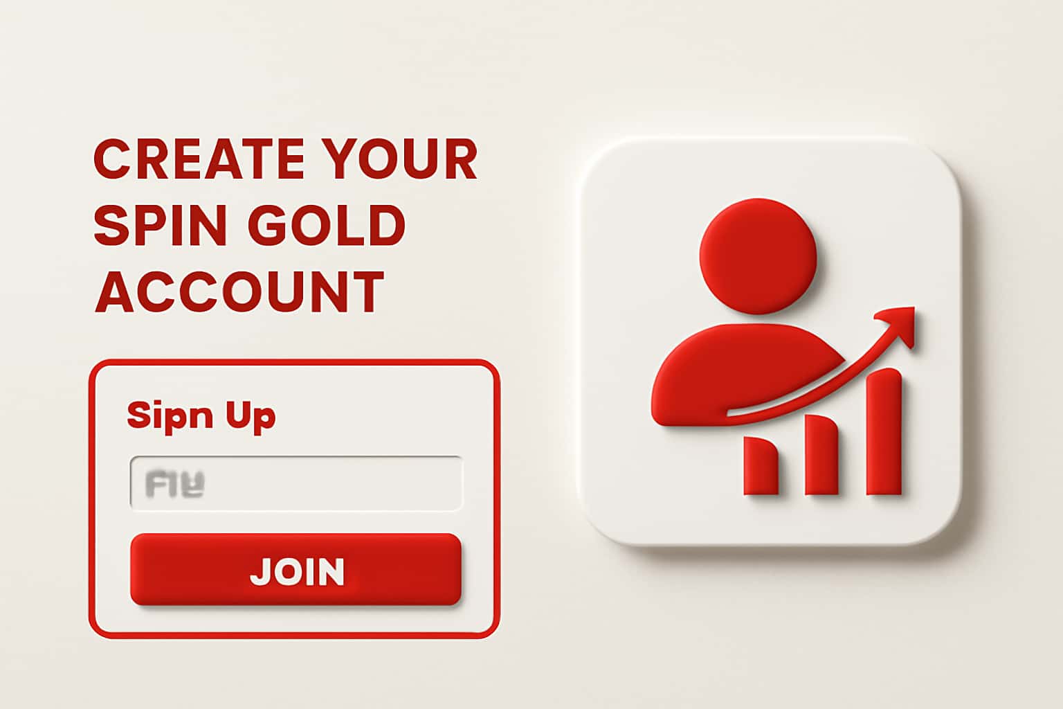 Create Your Spin Gold Account Interface