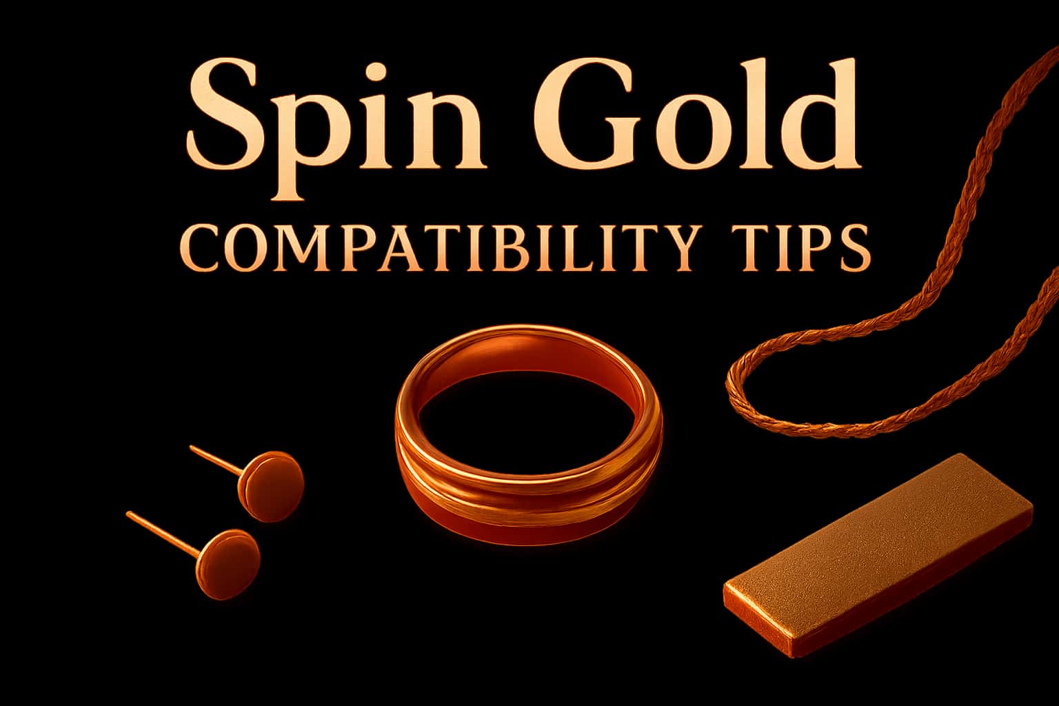 An informative image illustrating tips for Spin Gold compatibility across devices.