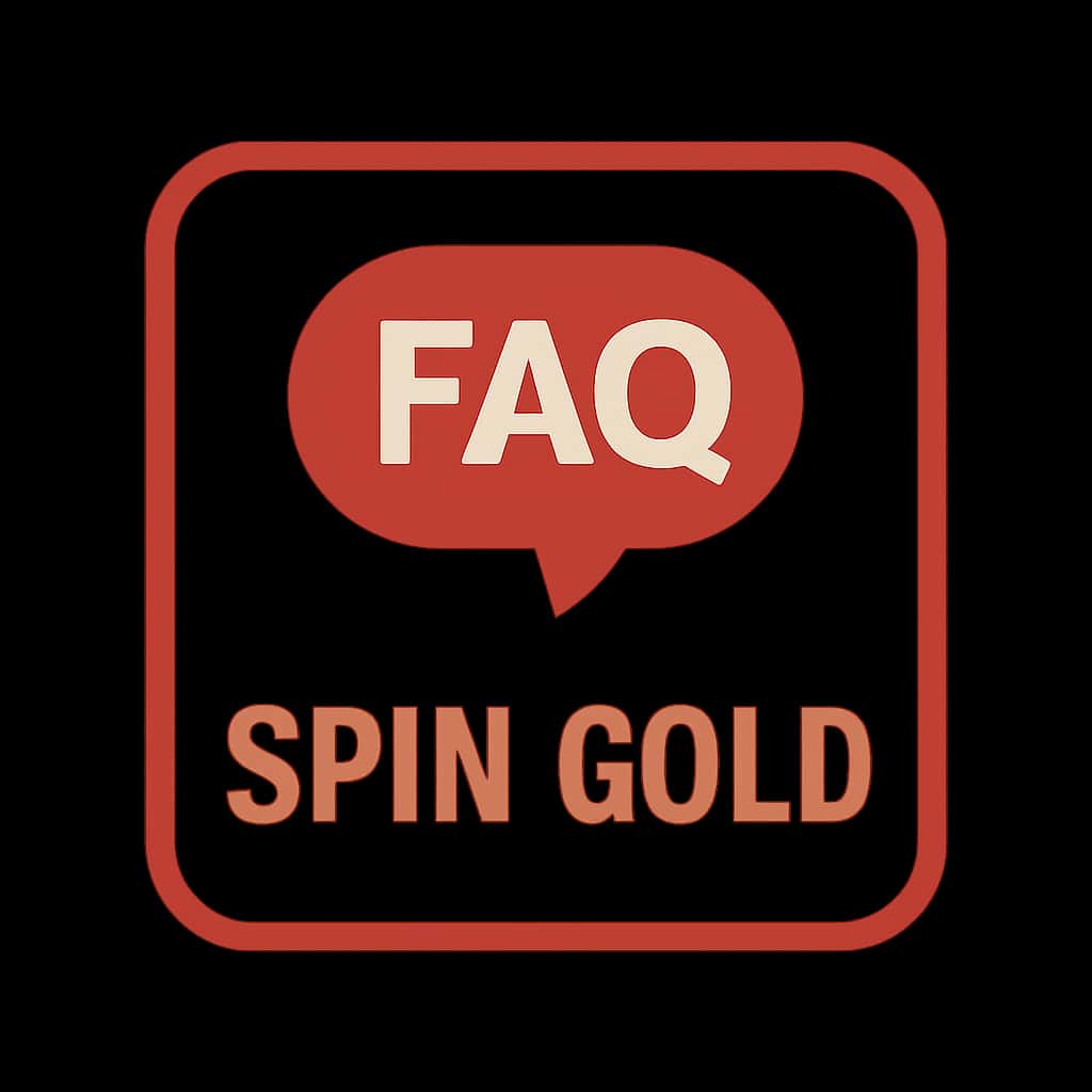 Badge icon representing Spin Gold FAQ.