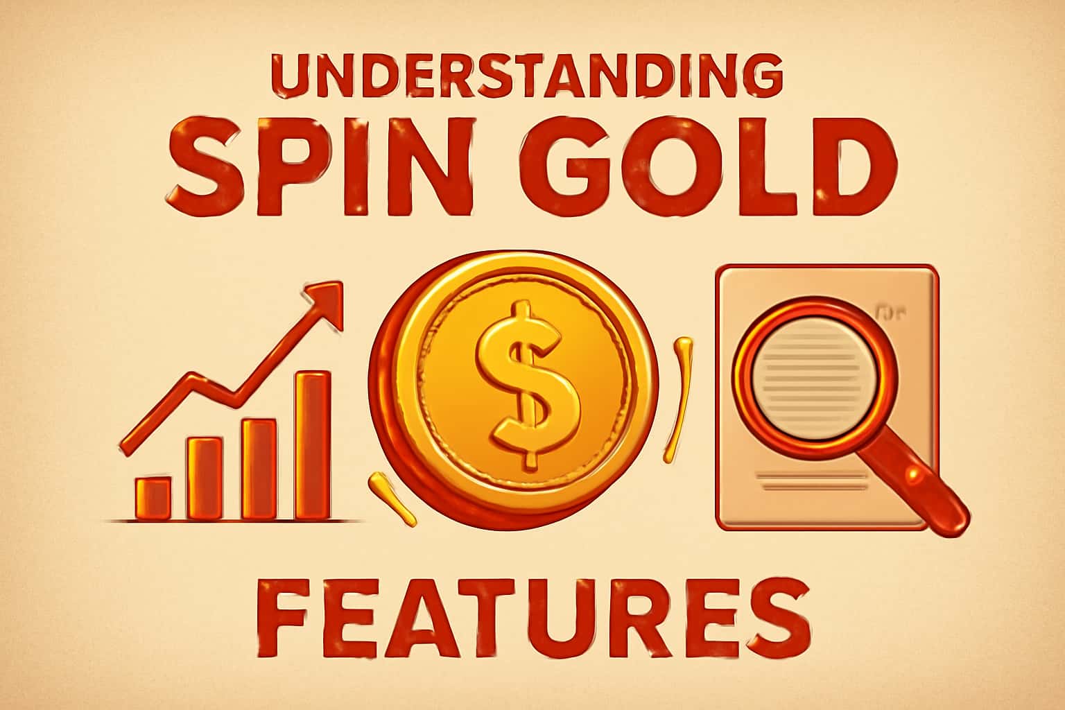 An illustrative scene showcasing the key features of Spin Gold.