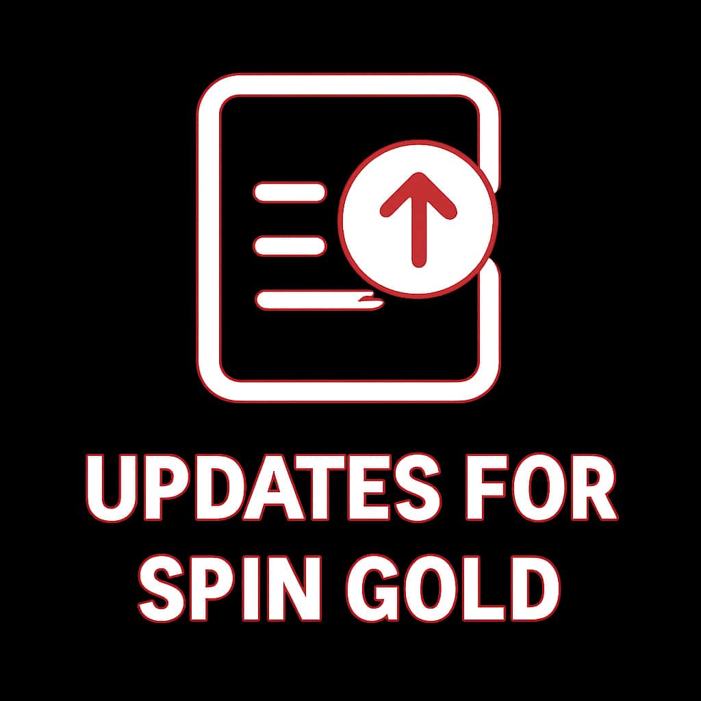 A badge symbolizing guidance and updates for Spin Gold.